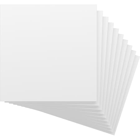 Ekena Millwork 23 3/4W x 23 3/4H x 3/4T PVC Hobby Boards, Unfinished, 10PK HBP24X24X750CUN